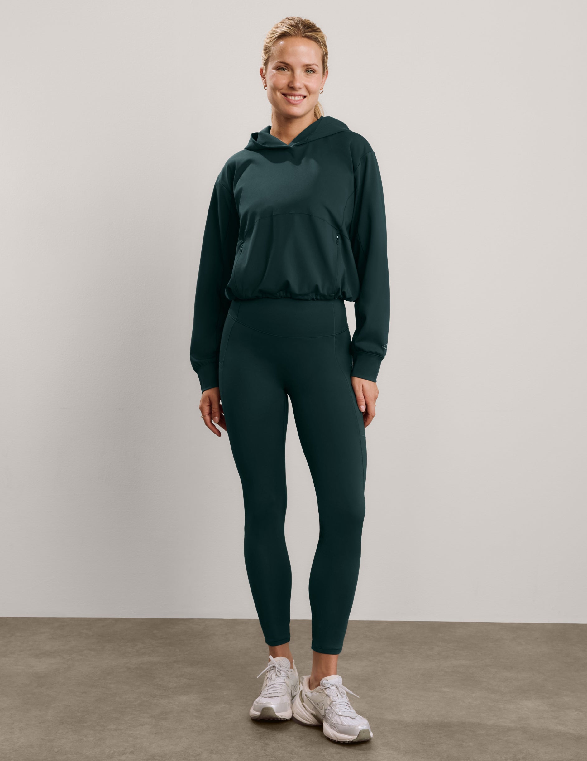 Pacer Fleece-Backed Hoodie - Dark Ivy