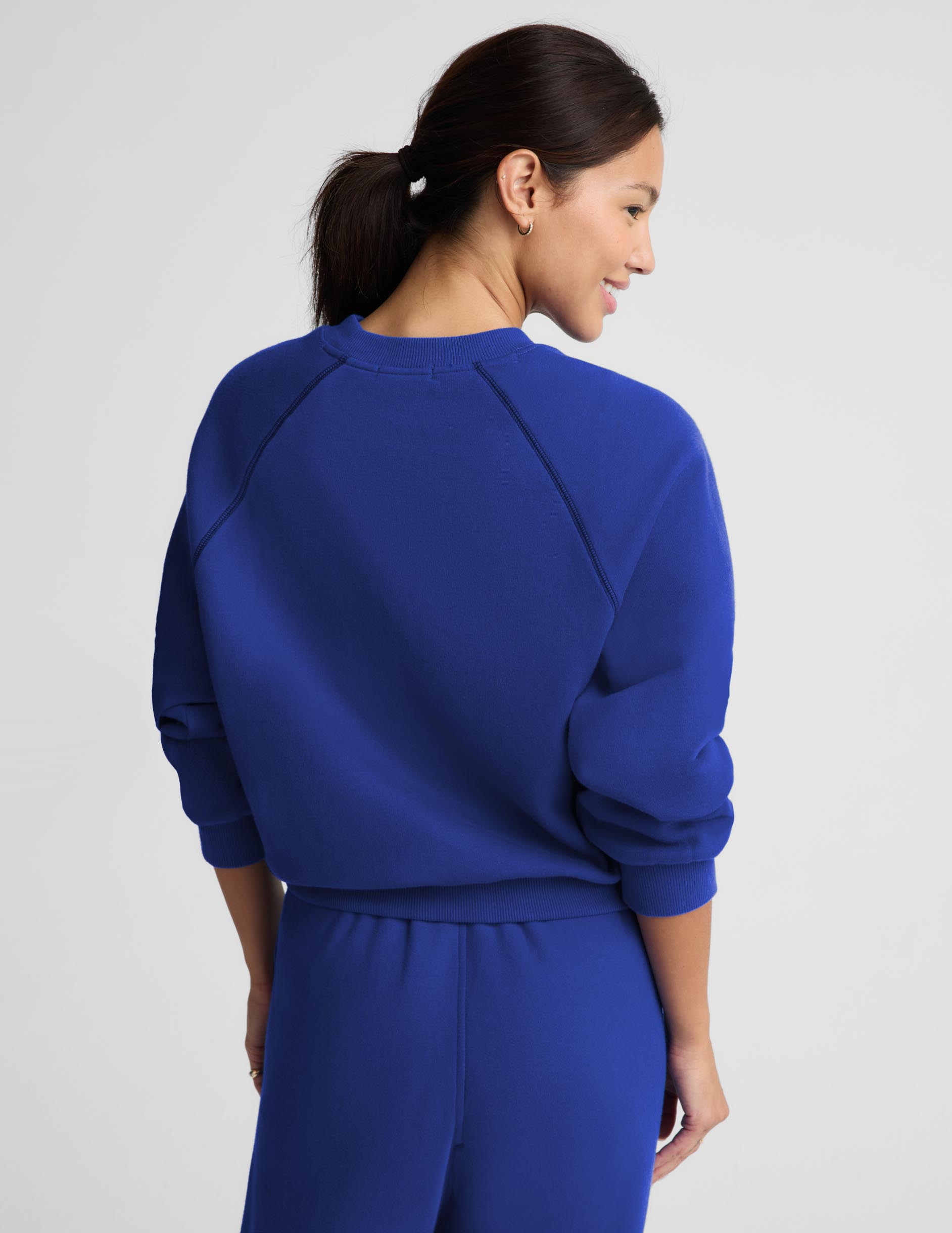 LuxeFleece 2.0 Colorblock Crewneck - Ultra Blue Colorblock