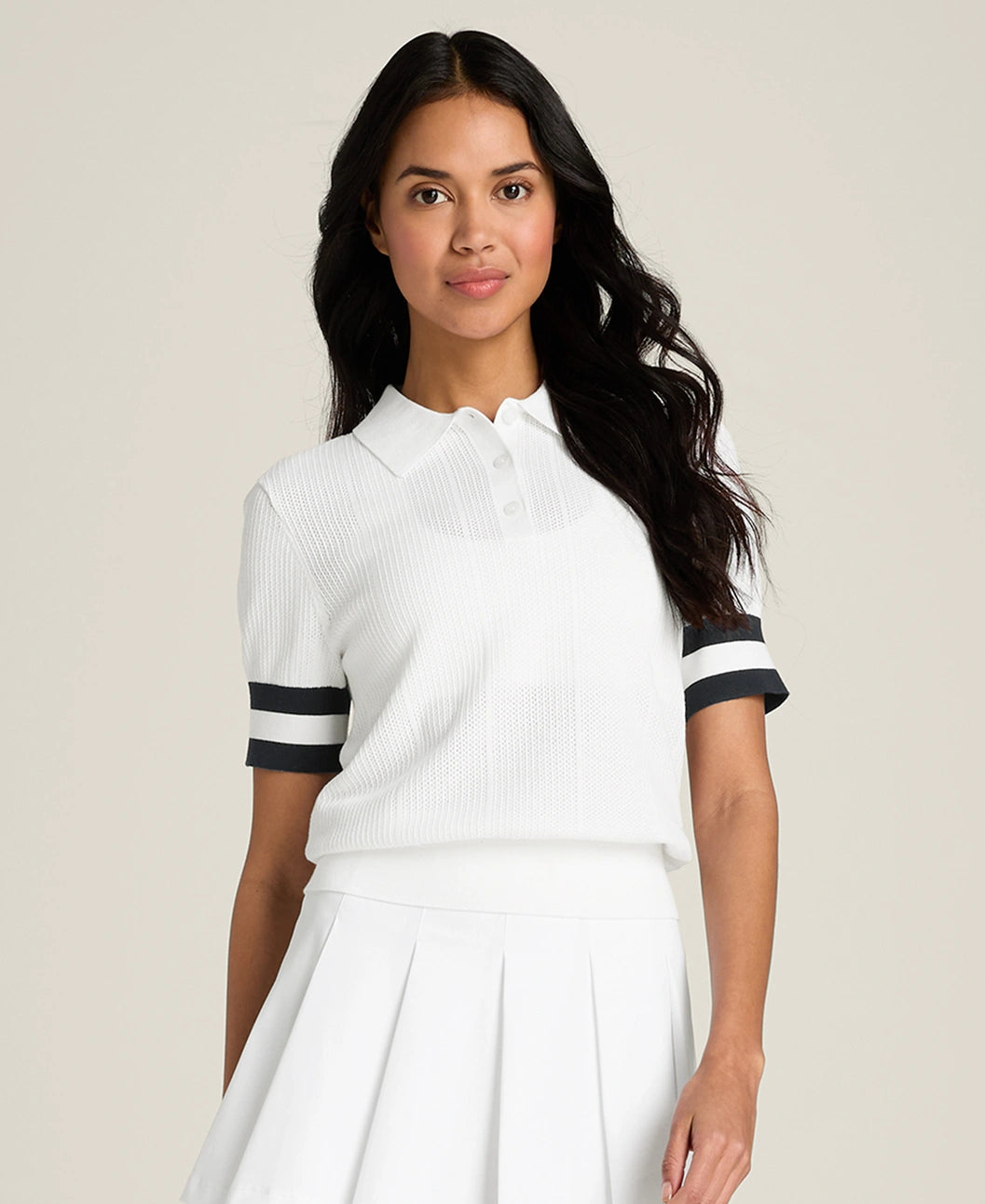 Wilson Essex Polo in Bright White at Baseline Social