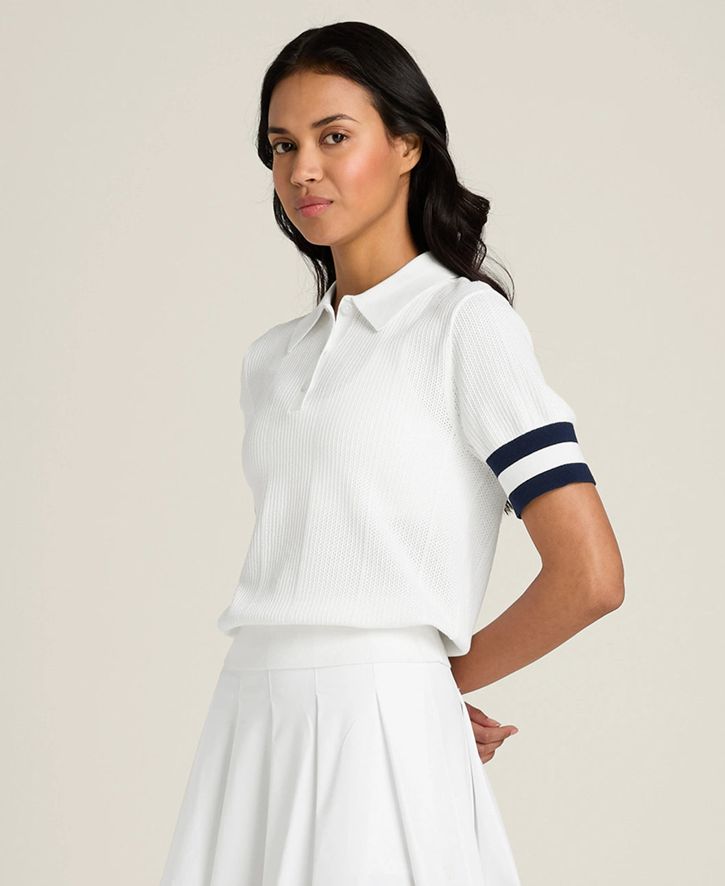 Wilson Essex Polo in Bright White at Baseline Social
