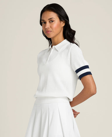 Wilson Essex Polo in Bright White at Baseline Social