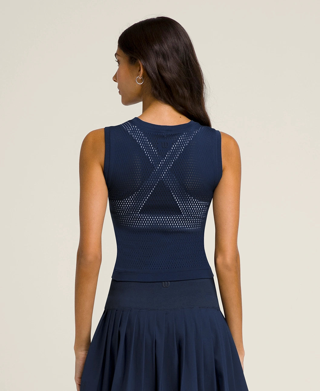 Wilson Pro Seamless Tank in Classic Navy at Baseline Social