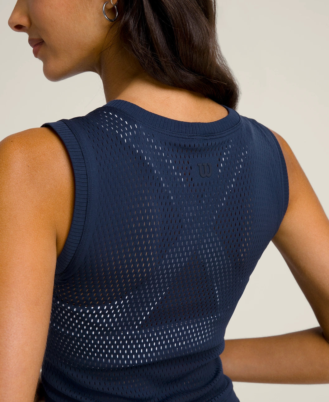 Wilson Pro Seamless Tank in Classic Navy at Baseline Social