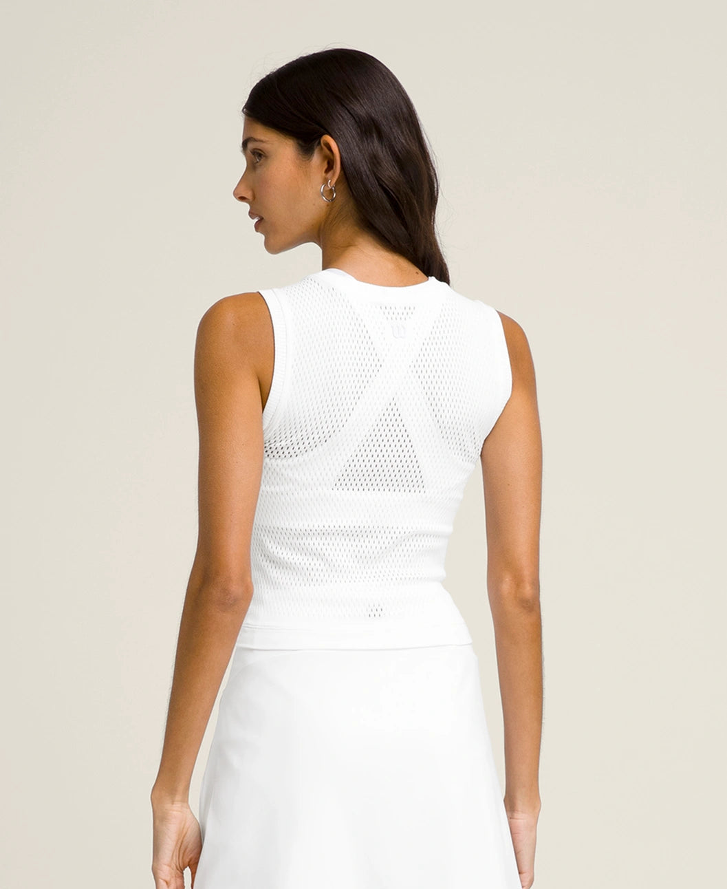 Wilson Pro Seamless Tank in White at Baseline Social