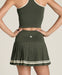 Wilson Midtown Tennis Skirt in Grape Leaf at Baseline Social