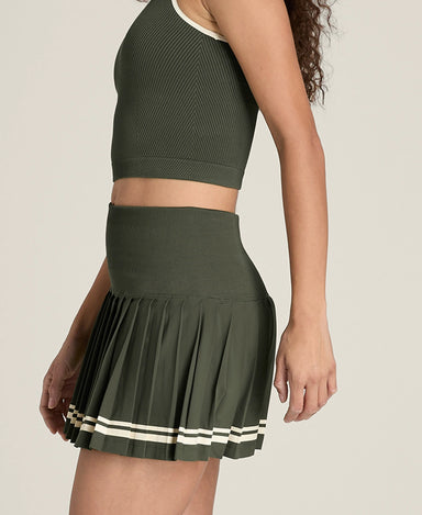 Wilson Midtown Tennis Skirt in Grape Leaf at Baseline Social