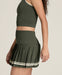 Wilson Midtown Tennis Skirt in Grape Leaf at Baseline Social