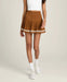 Wilson Midtown Tennis Skirt in Caramel Cafe at Baseline Social
