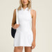 All Court Tennis Dress - Unlined in Bright White - Baseline Social