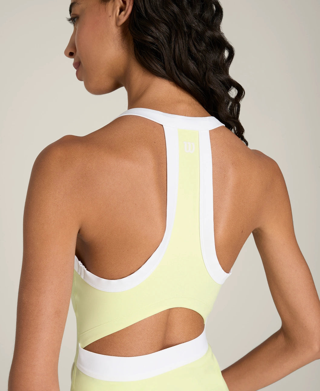 Wilson Rally Halter Dress in Tender Yellow at Baseline Social