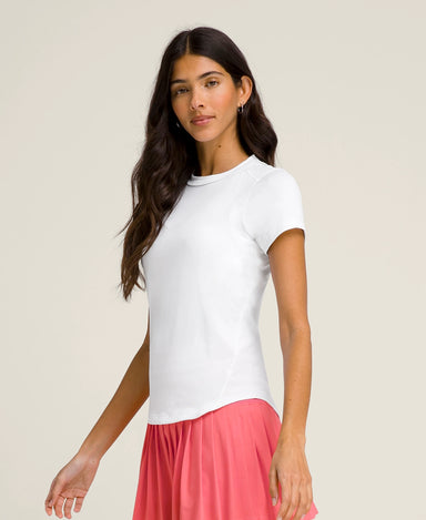 All Day Tee in Bright White - Baseline Social