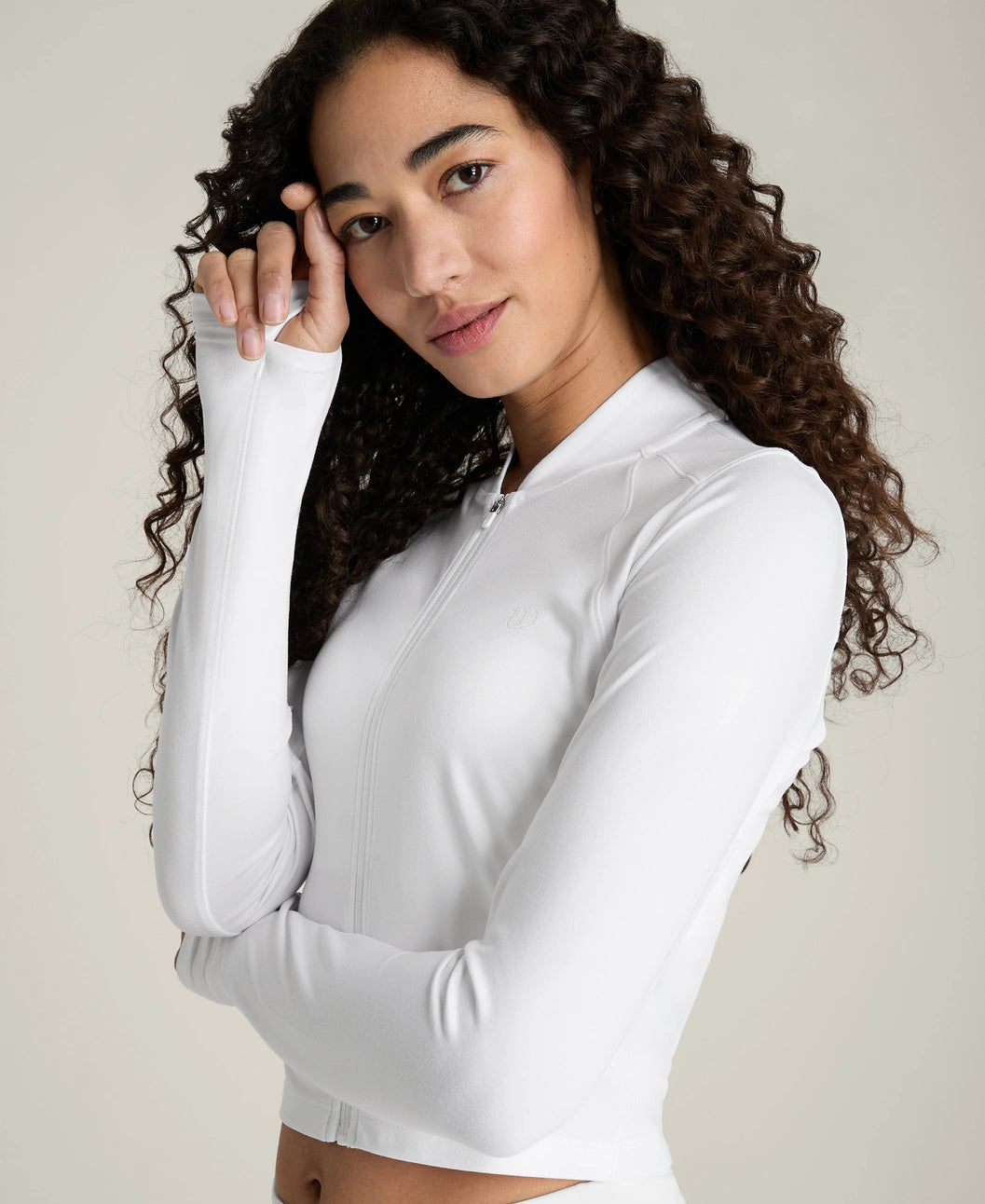 All Day Full Zip in Bright White