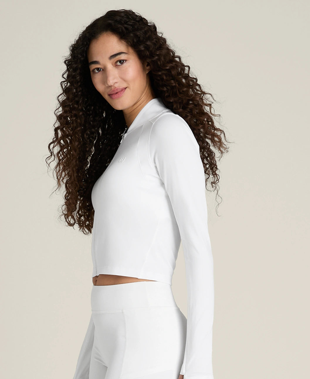 All Day Full Zip in Bright White