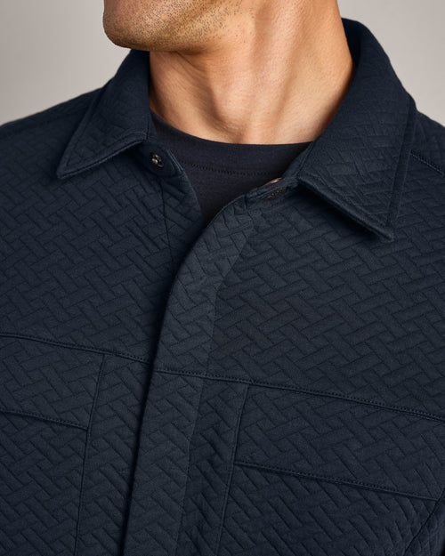 Weekender Shacket in True Navy