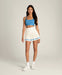 Wilson Midtown Skirt Perforated in Sandrift/Ally Blue at Baseline Social