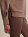 Varley Zosia Crew-Neck Sweat in Coffee Quartz at Baseline Social