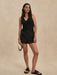 Varley Corby V-Neck Tank in Black at Baseline Social