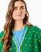 Addison Bay Abbott Sweatshirt Cardigan in Evergreen Serve at Baseline Social