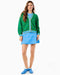 Addison Bay Abbott Sweatshirt Cardigan in Evergreen Serve at Baseline Social