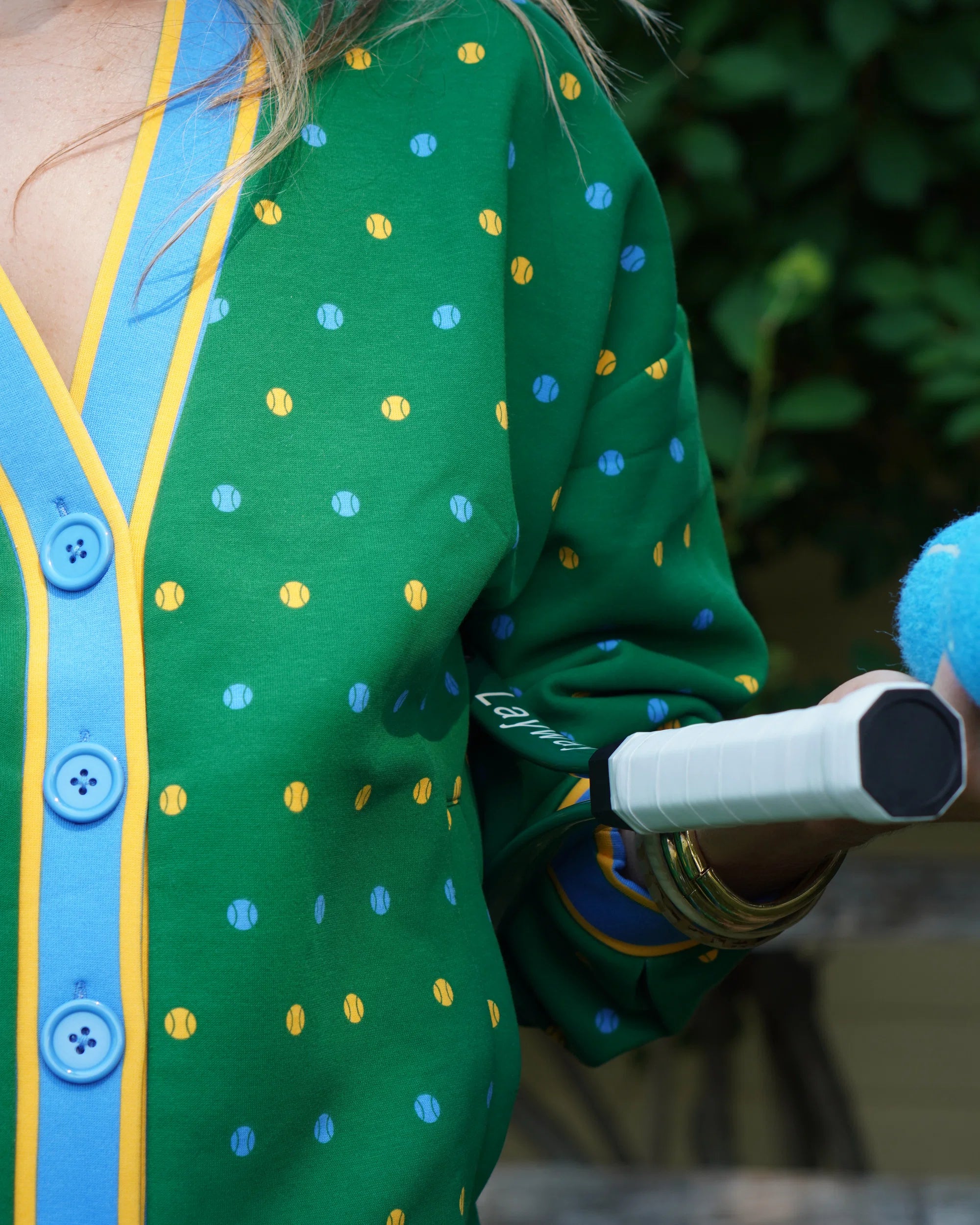 Addison Bay Abbott Sweatshirt Cardigan in Evergreen Serve at Baseline Social