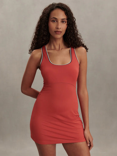 Varley Ruan Court Dress 30" in Baked Apple at Baseline Social