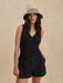 Varley Corby V-Neck Tank in Black at Baseline Social