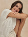 Varley Denny Knit Top in Snow White at Baseline Social