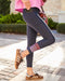 Addison Bay Baker Legging in Navy/Rose/Cherry/Orchid at Baseline Social