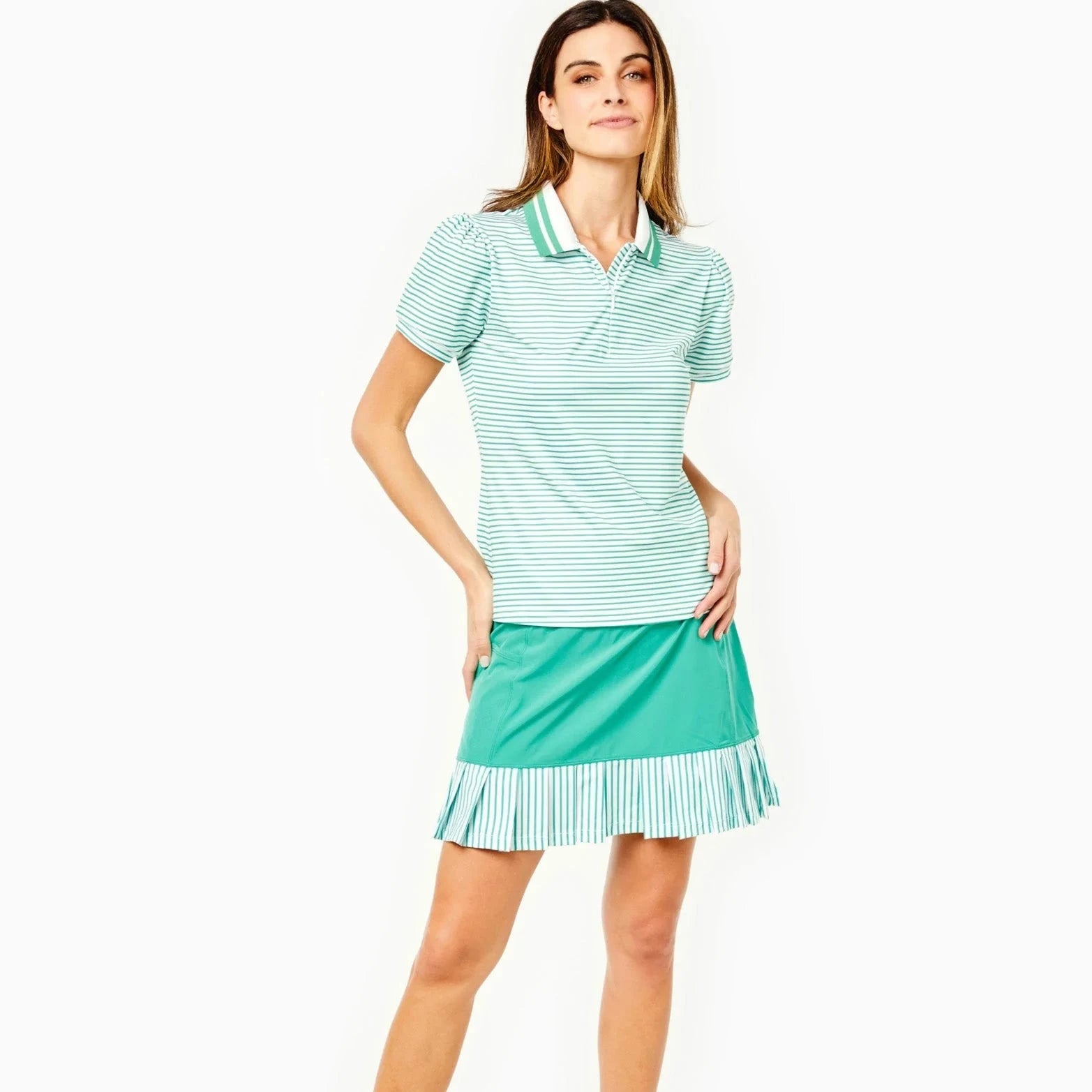 Addison Bay Birdie Golf Skort in Palm