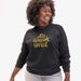 Clare V. Sweatshirt in Black with Marigold Embroidered Le Weekend