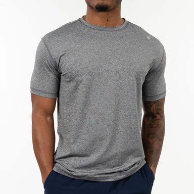 Rhoback Blitz Tech Tee in Middle Grey Heather