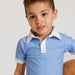 Courtside Kids Spring Sky Blue Gingham Polo shirt