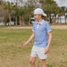 Courtside Kids Spring Sky Blue Gingham Polo shirt