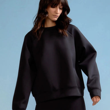 Cynthia Rowley Bonded Pullover in Black