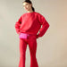 Cynthia Rowley Bonded Pullover in Red