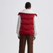 Varley Brock Puffer Gilet Vest in Red Dahlia