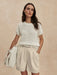 Varley Denny Knit Top in Snow White at Baseline Social