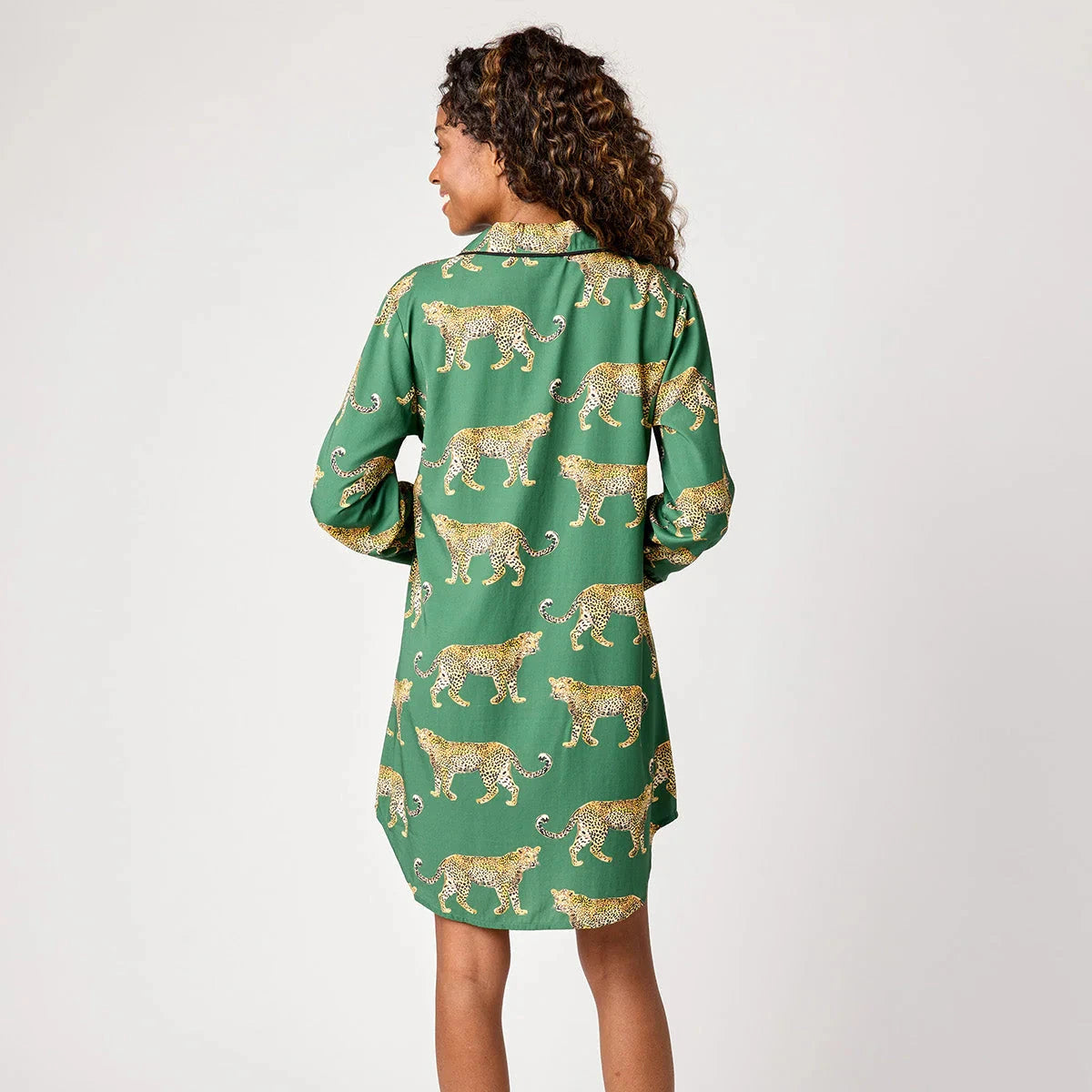 Katie Kime Cheetahs Sleep Shirt in Green