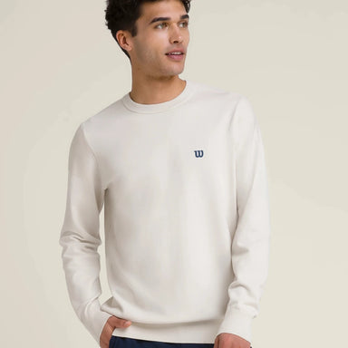 Wilson Clubhouse Crewneck Sweater in Stone