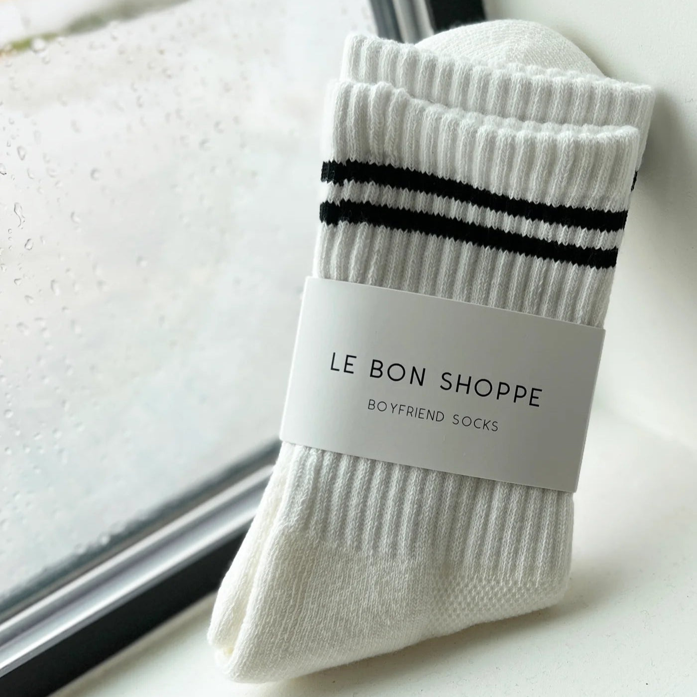 Le Bon Shoppe Boyfriend Socks in Classic White