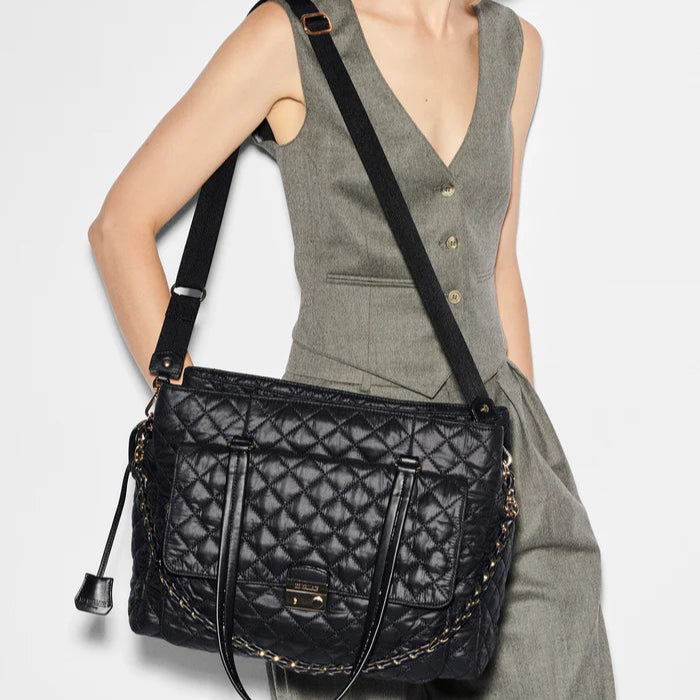 MZ Wallace Crosby Lock Tote in Black