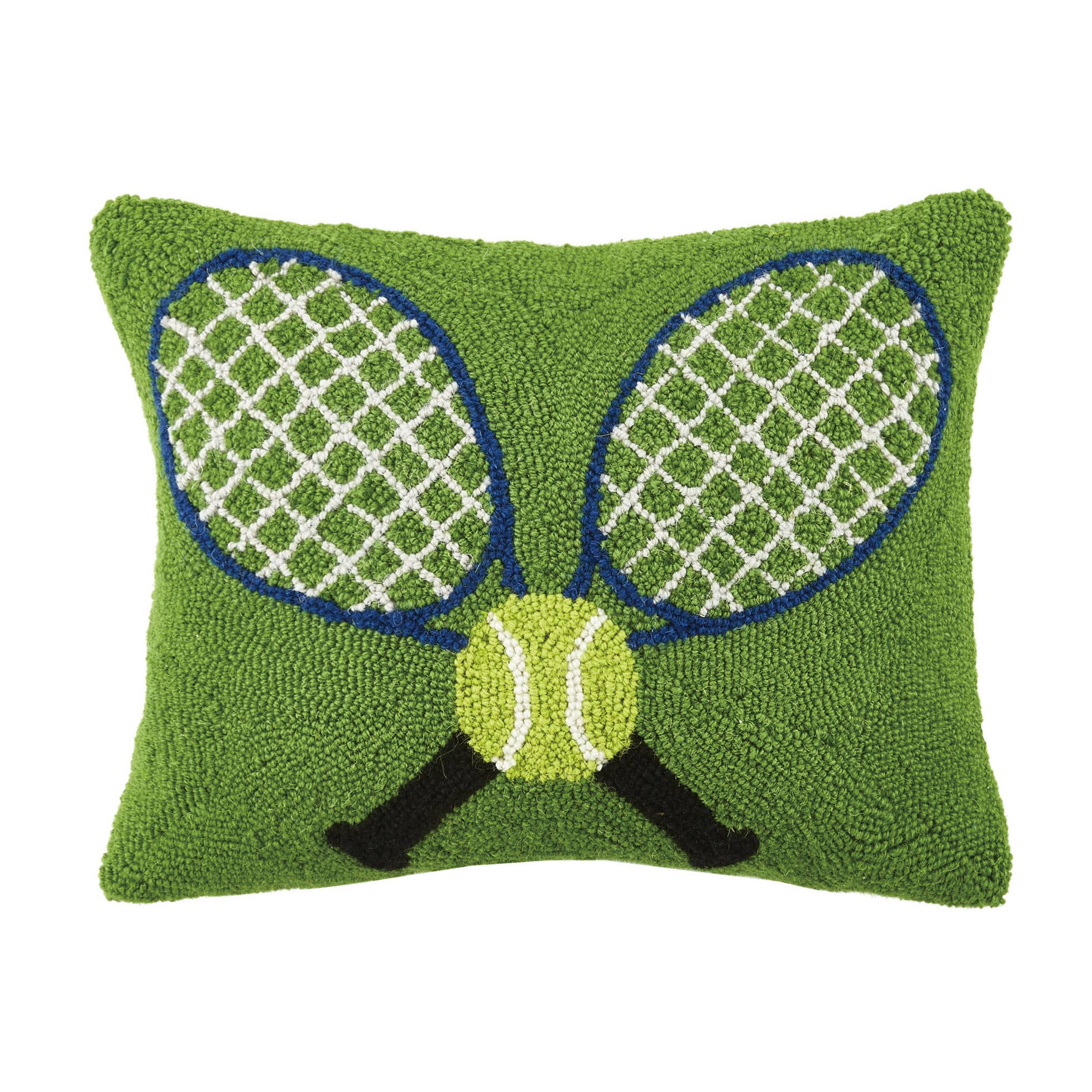 Crossed Tennis Racquets Hook Pillow - Baseline Social