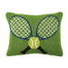 Crossed Tennis Racquets Hook Pillow - Baseline Social