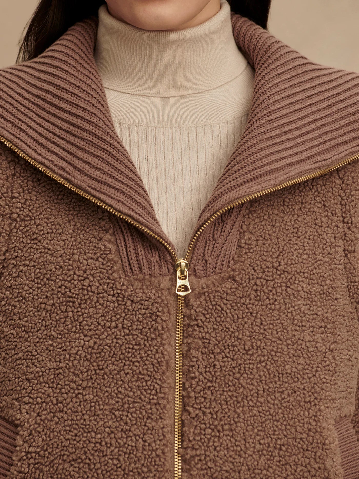 Varley Aspen Gilet in Ash Taupe at Baseline Social
