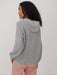 Varley Melchie Relaxed Knit Hoodie in Grey Marl
