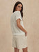 Varley Denny Knit Top in Snow White at Baseline Social