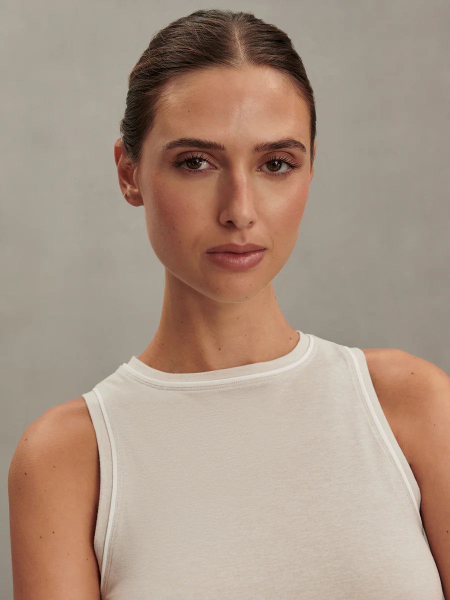 Varley Lettie Tank in Pebble Marl at Baseline Social