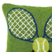 Crossed Tennis Racquets Hook Pillow - Baseline Social