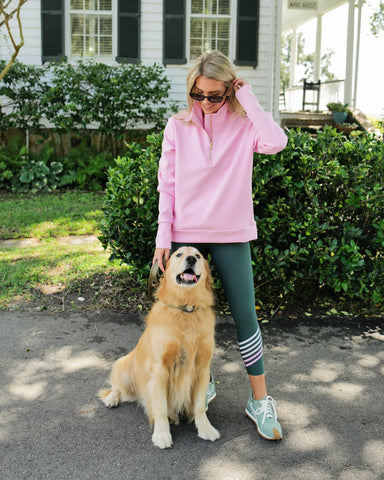 Addison Bay Everyday Quarter Zip in Bubblegum at Baseline Social