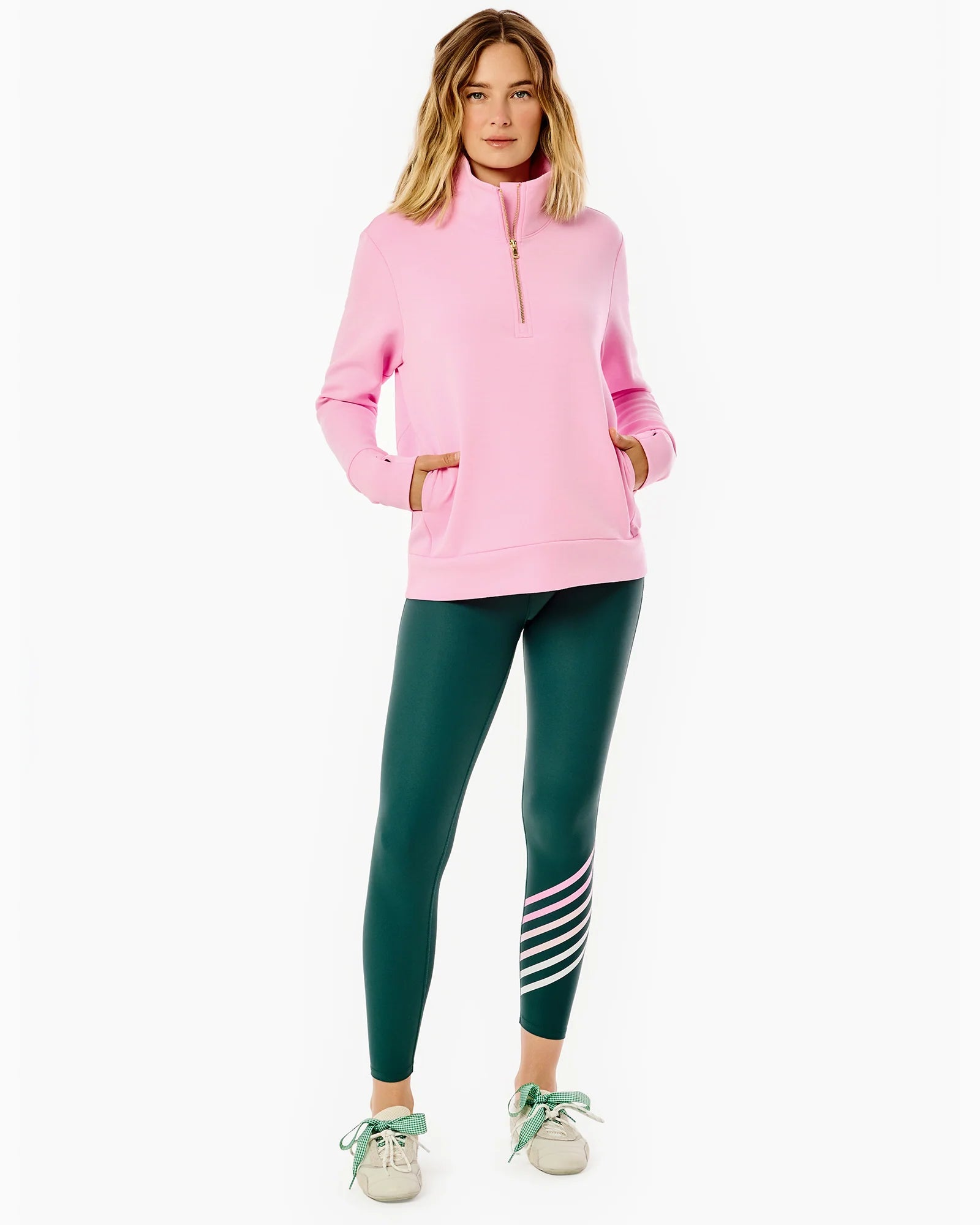 Addison Bay Everyday Quarter Zip in Bubblegum at Baseline Social